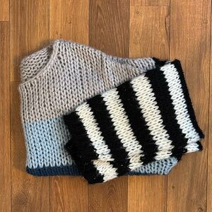 Striped FAVLUX Chunky Knit Sweater - Large